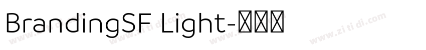 BrandingSF Light字体转换